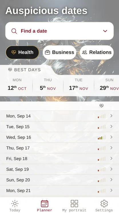 BaziPlanner auspicious dates planner